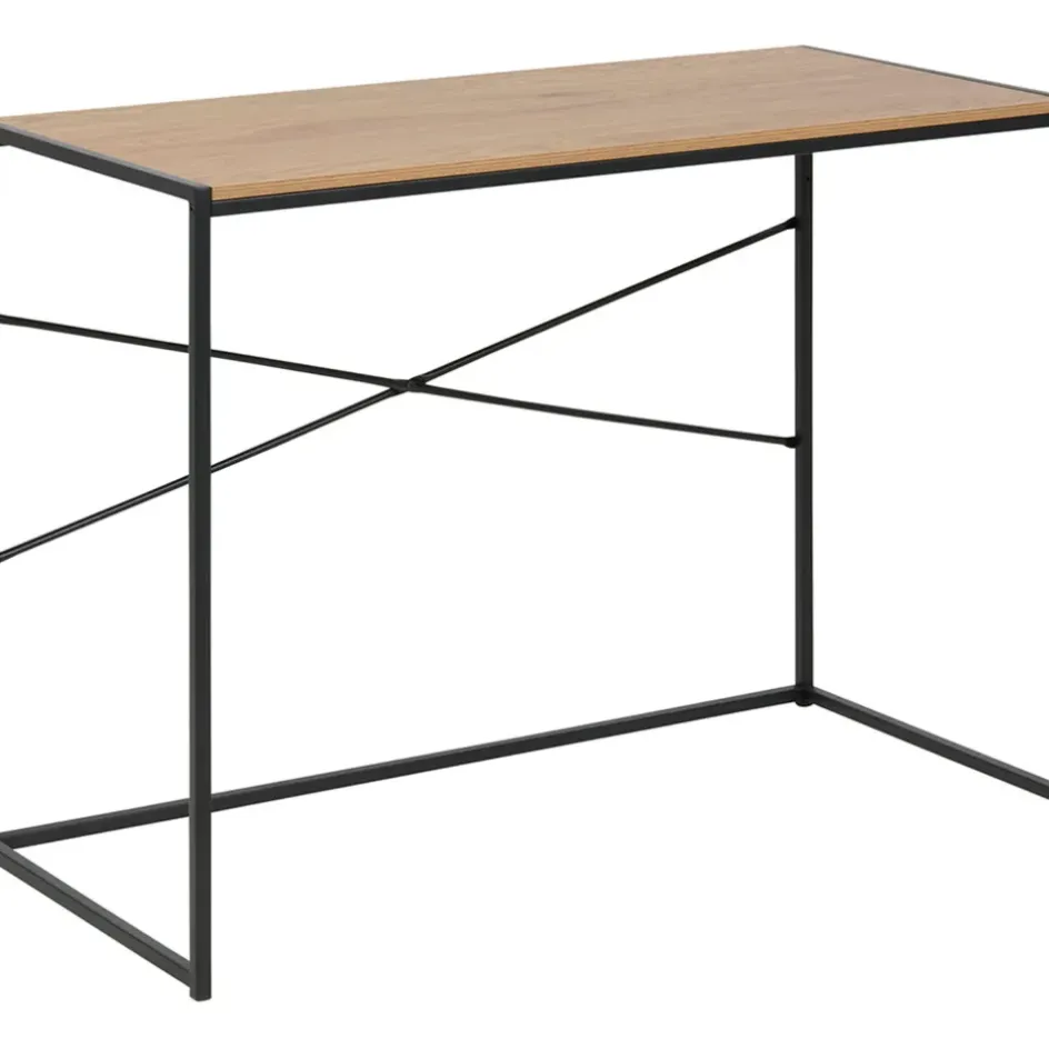 Fabrique de Styles Bureaux>Bureau industriel en chêne et métal - Senzo Naturel