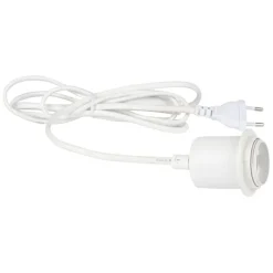 Fabrique de Styles Ampoules Et Cordons Électriques>Cable éléctrique avec interrupteur 2m Blanc