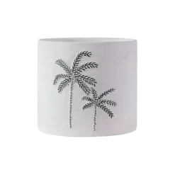Fabrique de Styles Cache-pots Et Supports>Cache pot en céramique Palmier d13cm Blanc