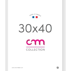 Fabrique de Styles Cadres Photos>Cadre photo 30x40cm - Lario Blanc