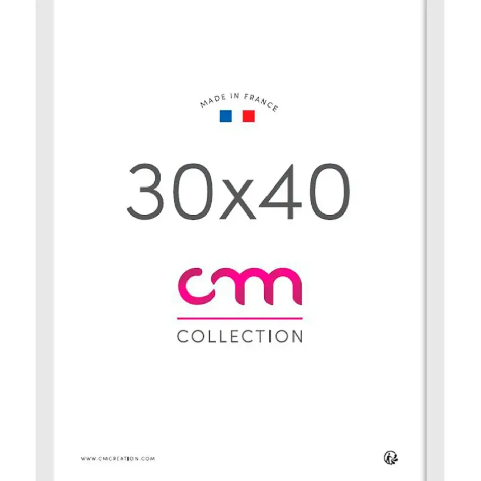 Fabrique de Styles Cadres Photos>Cadre photo 30x40cm - Lario Blanc