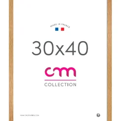 Fabrique de Styles Cadres Photos>Cadre photo en panneau de et verre 30x40cm - Lario Bois