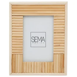 Fabrique de Styles Cadres Déco Et Affiches>Cadre photo en rotin -blue sand Naturel