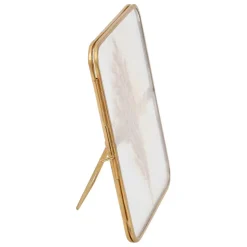 Fabrique de Styles Cadres Photos>Cadre photo en verre et laiton 10x15cm - Retro Doré