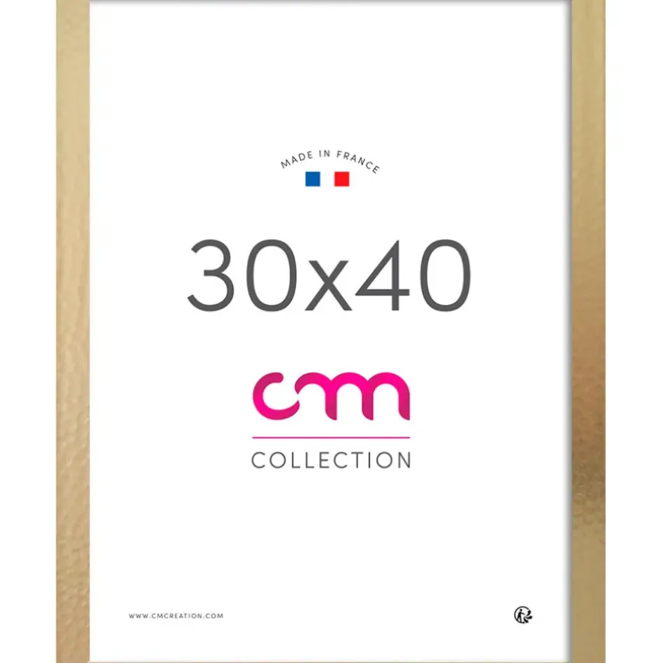 Fabrique de Styles Cadres Photos>Cadre photo 30x40cm Champagne