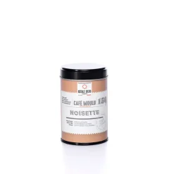 Fabrique de Styles Cafés, Thés Et Infusions>Cafe moulu aromatise noisette boite pop noire 150 g Marron