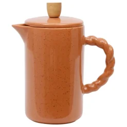 Fabrique de Styles Théières Et Cafetières>Cafetière à piston en grès et inox 1l - Organic Terracotta