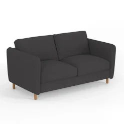 Fabrique de Styles Canapés Convertibles>Canapé convertible 2 places Bultex Gustave - Tissu - Enjoy Anthracite