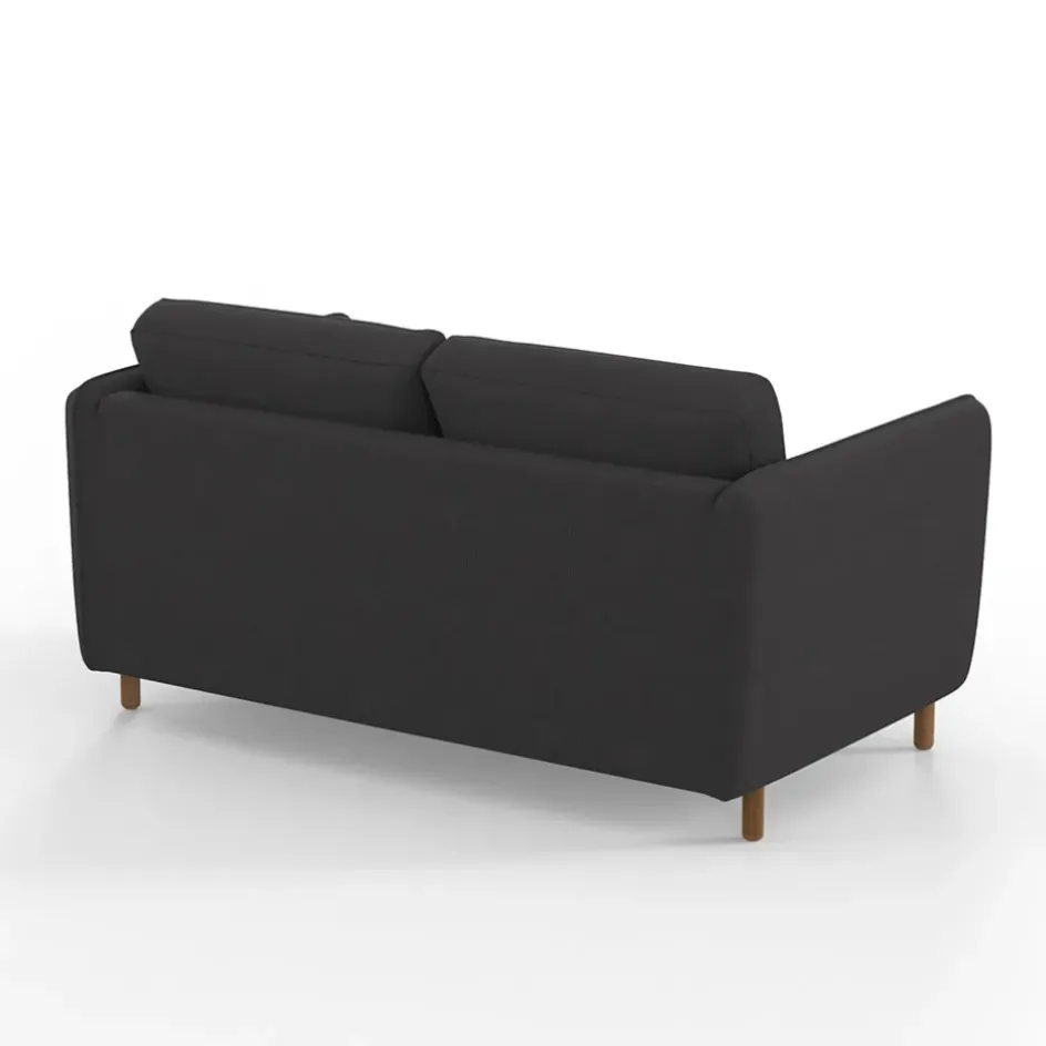 Fabrique de Styles Canapés Convertibles>Canapé convertible 2 places Bultex Gustave - Tissu - Enjoy Anthracite