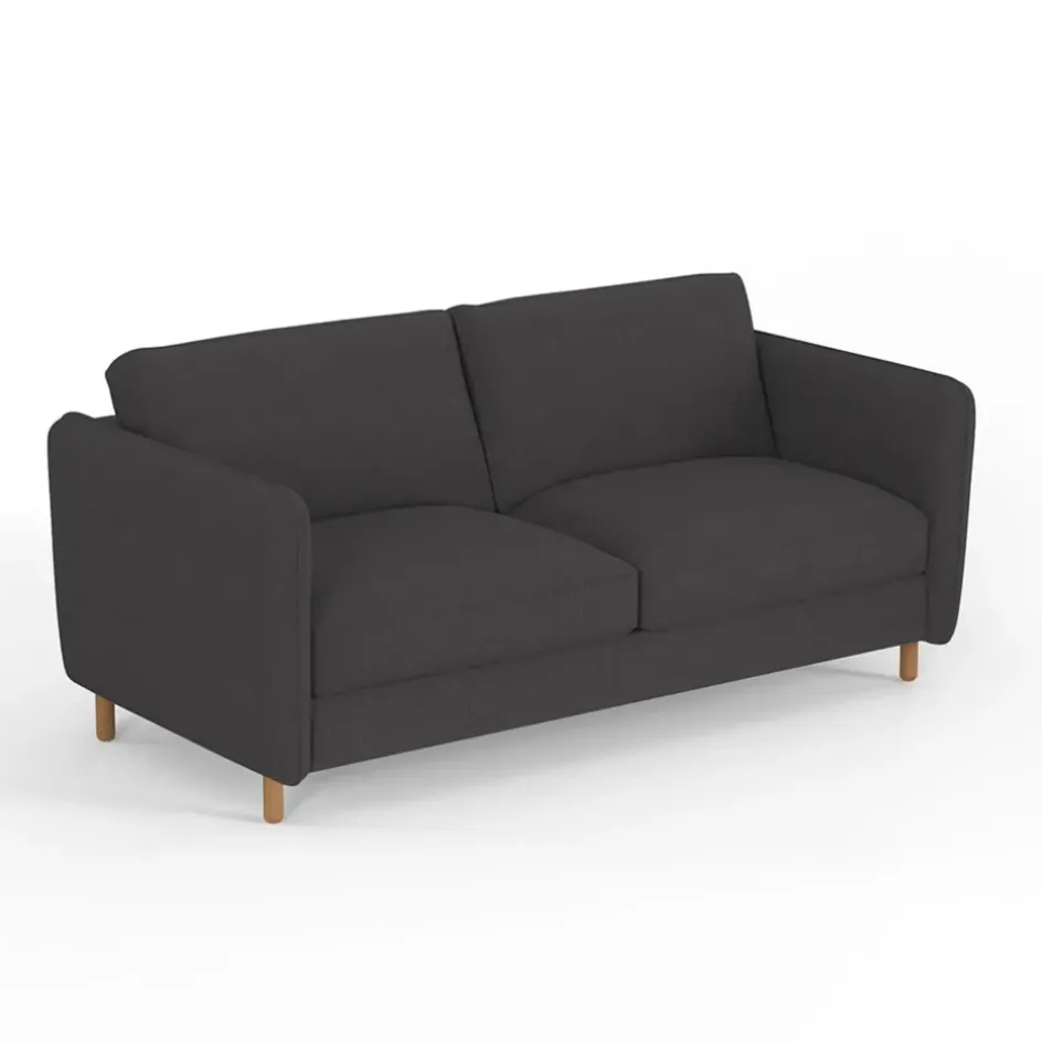 Fabrique de Styles Canapés Convertibles>Canapé convertible 2 places Bultex Gustave - Tissu - Enjoy Anthracite