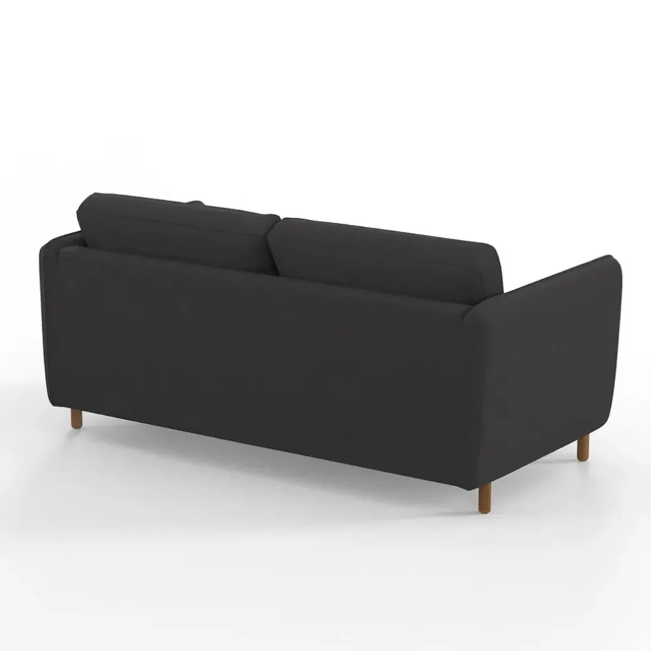 Fabrique de Styles Canapés Convertibles>Canapé convertible 2 places Bultex Gustave - Tissu - Enjoy Anthracite