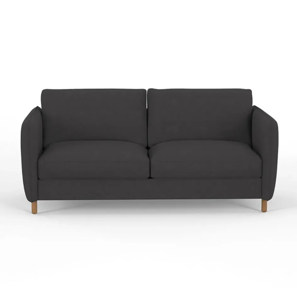 Fabrique de Styles Canapés Convertibles>Canapé convertible 2 places Bultex Gustave - Tissu - Enjoy Anthracite