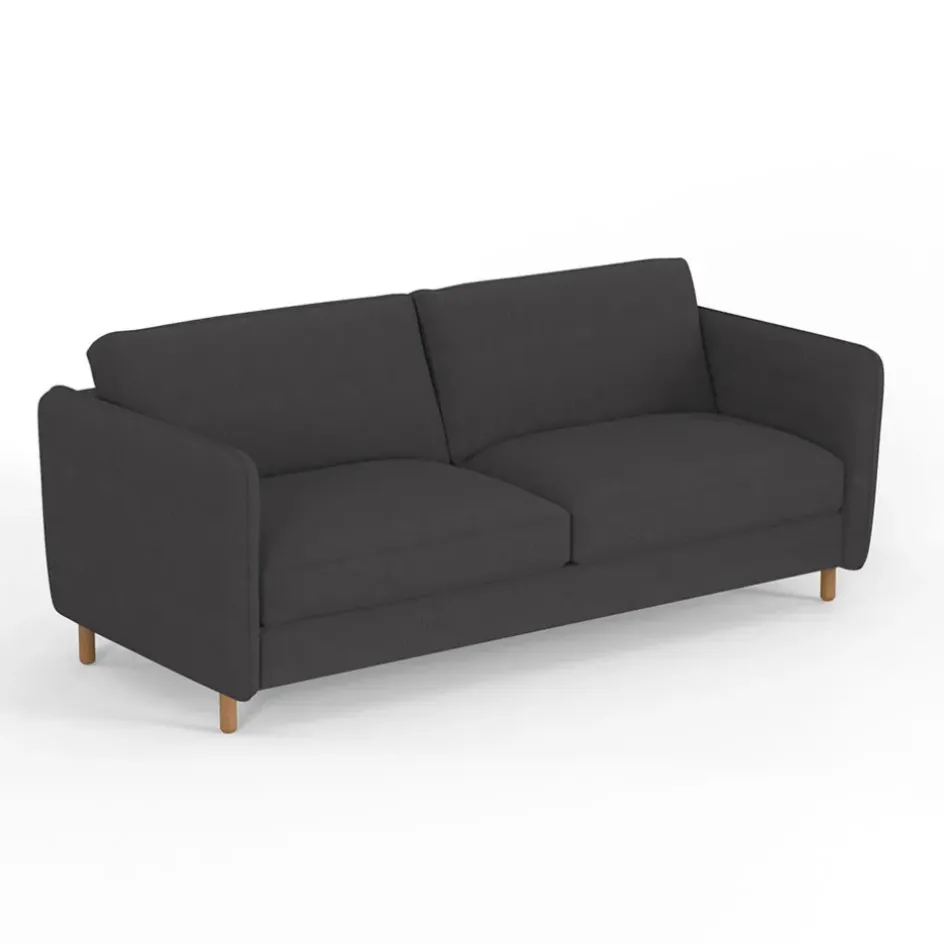 Fabrique de Styles Canapés Convertibles>Canapé convertible 2 places Bultex Gustave - Tissu - Enjoy Anthracite