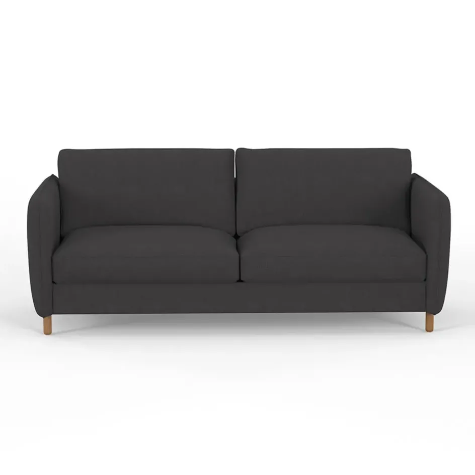 Fabrique de Styles Canapés Convertibles>Canapé convertible 2 places Bultex Gustave - Tissu - Enjoy Anthracite