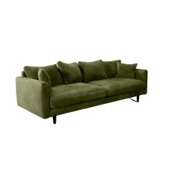 Fabrique de Styles Canapés Fixes>Canapé fixe 4 places Marius - Effet Velours - Seven Turtle