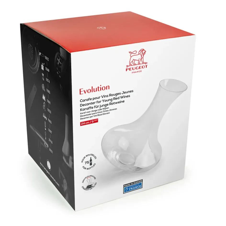 Fabrique de Styles Carafes Et Pichets>Carafe à vins pour bouteilles de 75cl - Evolution Transparent