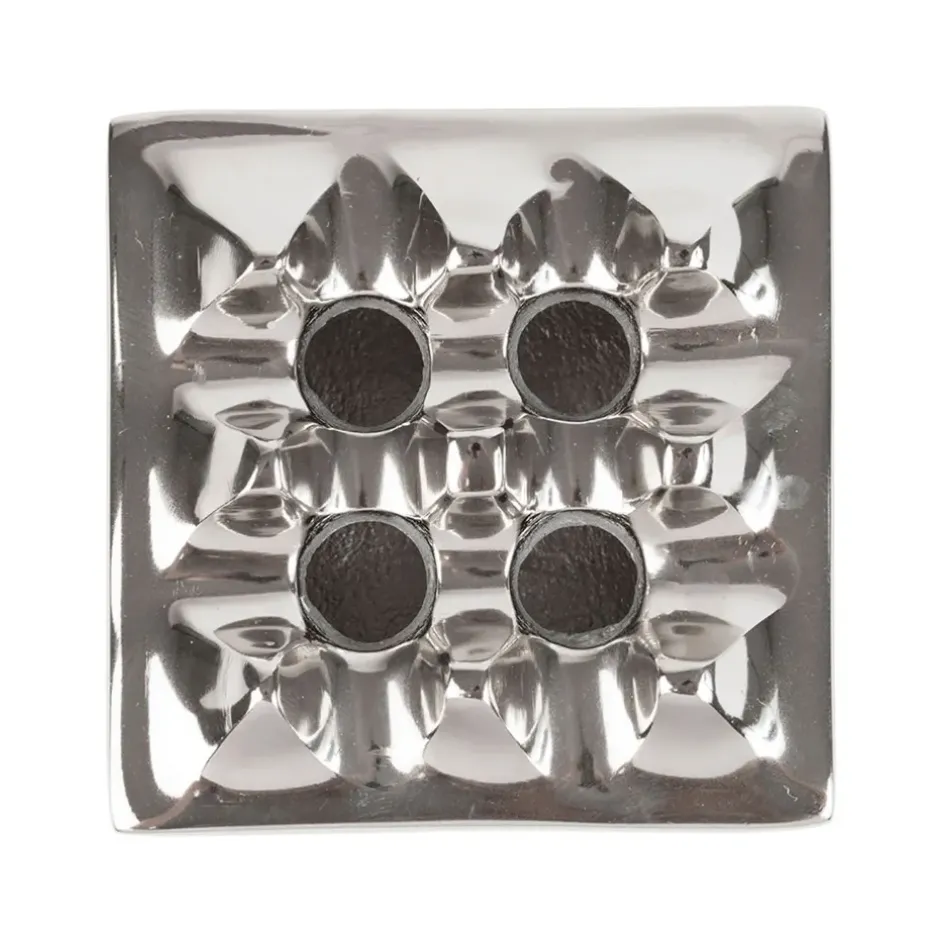 Fabrique de Styles Petits Objets Déco>Cendrier en aluminium d9cm - Riva Argenté