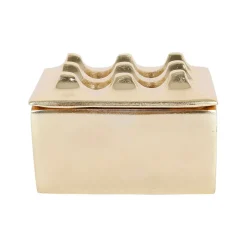 Fabrique de Styles Petits Objets Déco>Cendrier en aluminium d9cm - Riva Doré