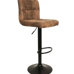 Fabrique de Styles Tabourets Et Chaises De Bar>Chaise de bar en tissu - Dany Marron
