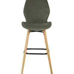 Fabrique de Styles Tabourets Et Chaises De Bar>Chaise de bar en tissu soft touch bouteille h65cm - Keri Vert