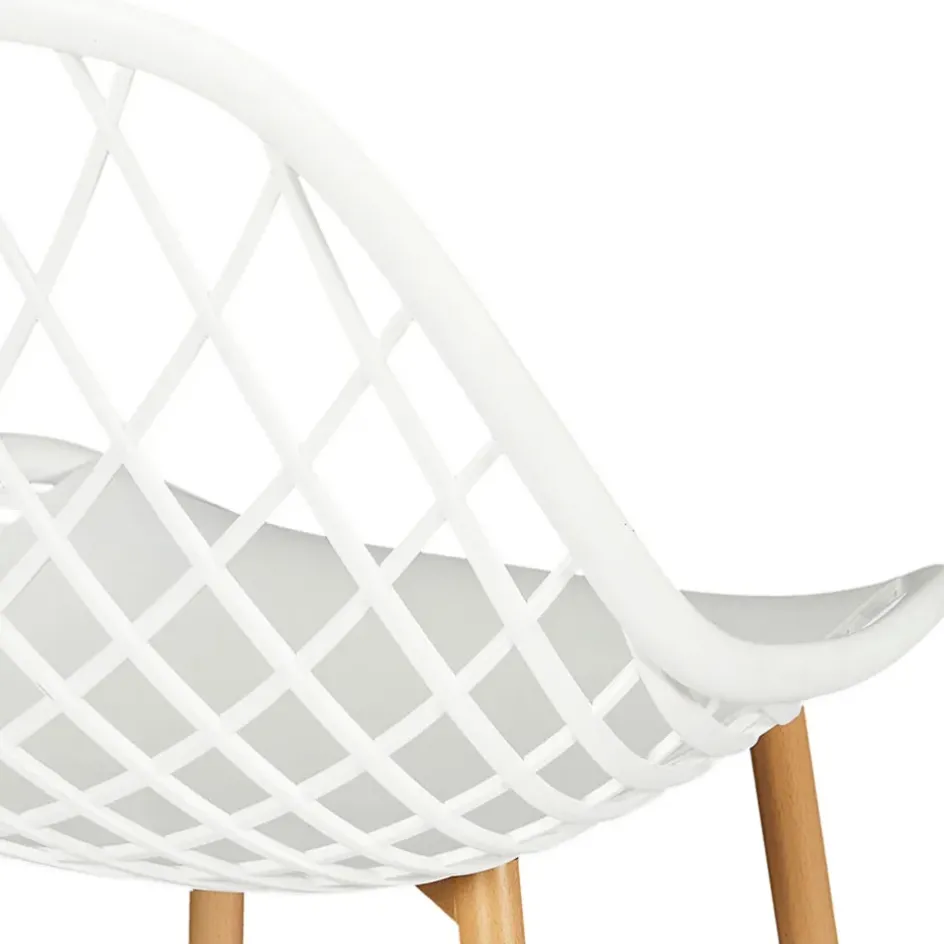 Fabrique de Styles Chaises, Fauteuils|Jardin>Chaise de jardin en plastique - Malaga Blanc