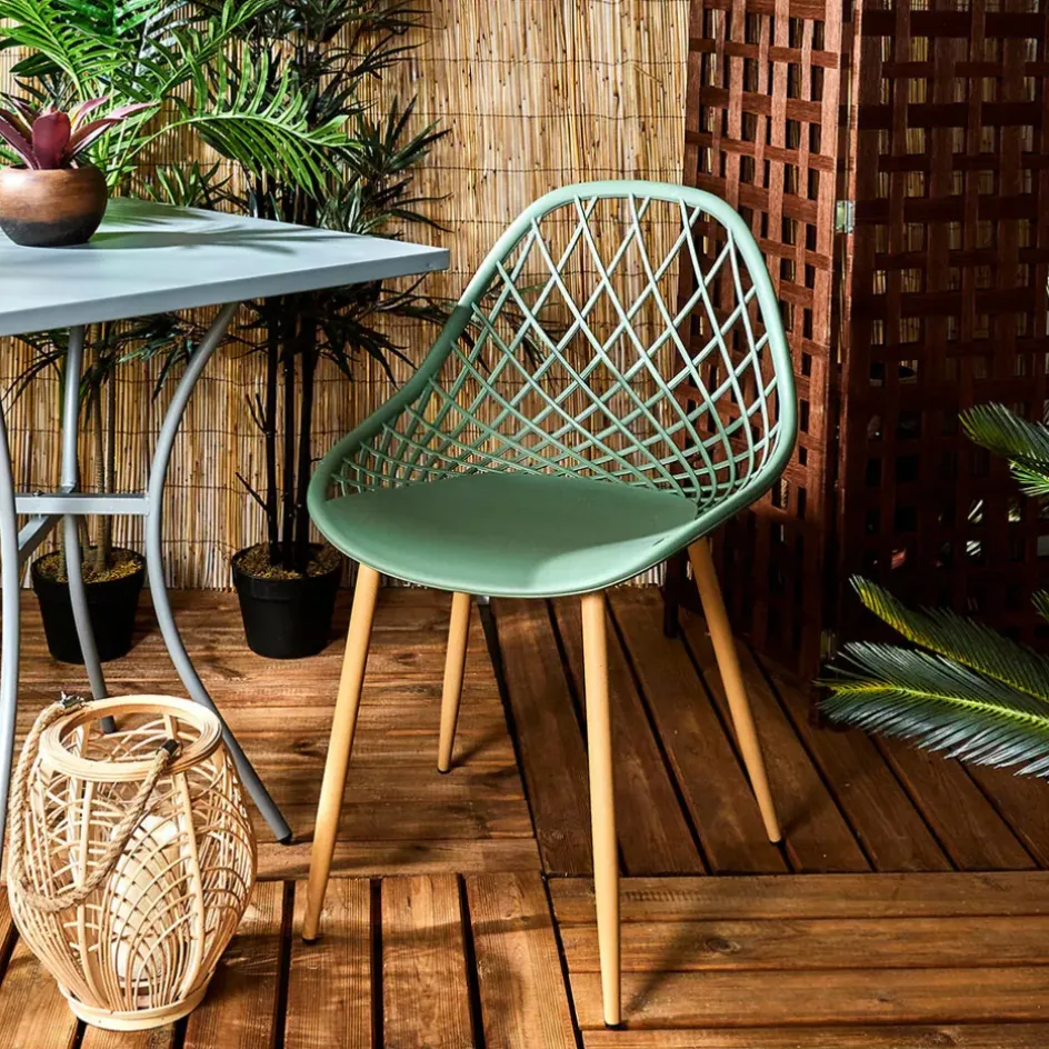 Fabrique de Styles Chaises, Fauteuils|Jardin>Chaise de jardin en plastique - Malaga Vert