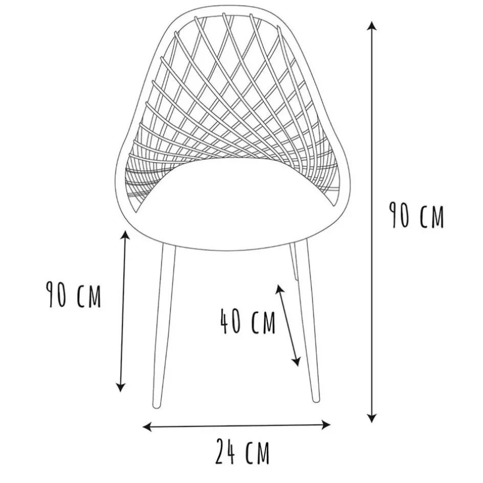Fabrique de Styles Chaises, Fauteuils|Jardin>Chaise de jardin en plastique - Malaga Vert
