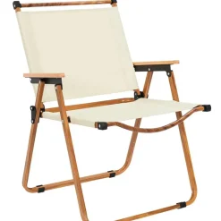 Fabrique de Styles Chaises, Fauteuils|Jardin>Chaise de jardin pliante en bois de hêtre et tissu - Mariposa Beige