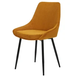 Fabrique de Styles Chaises>Chaise de salle à manger en velours côtelé - Ben Curry