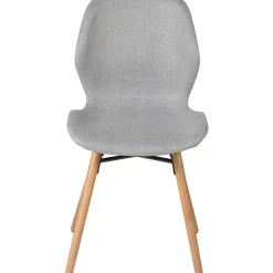 Fabrique de Styles Chaises>Chaise de salle à manger en tissu clair - Gloria Gris