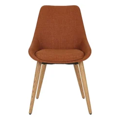 Fabrique de Styles Chaises>Chaise de salle à manger en tissu - Ben Cognac