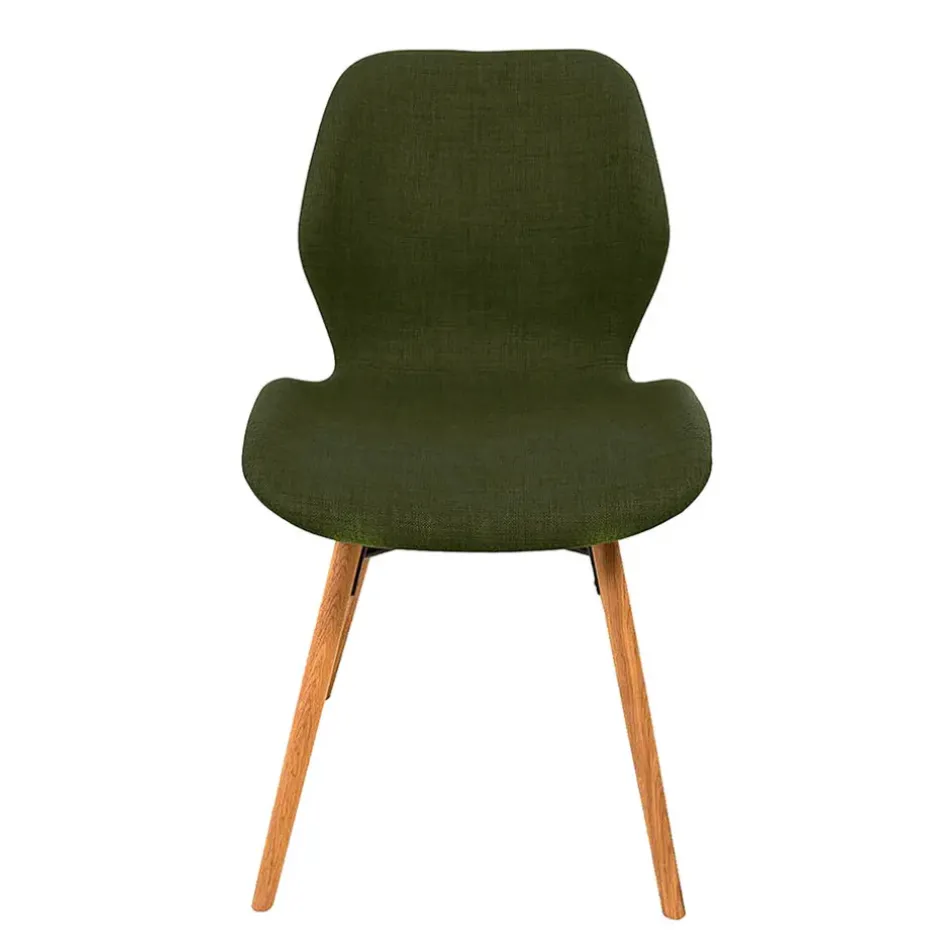 Fabrique de Styles Chaises>Chaise de salle à manger en tissu - Gloria Vert