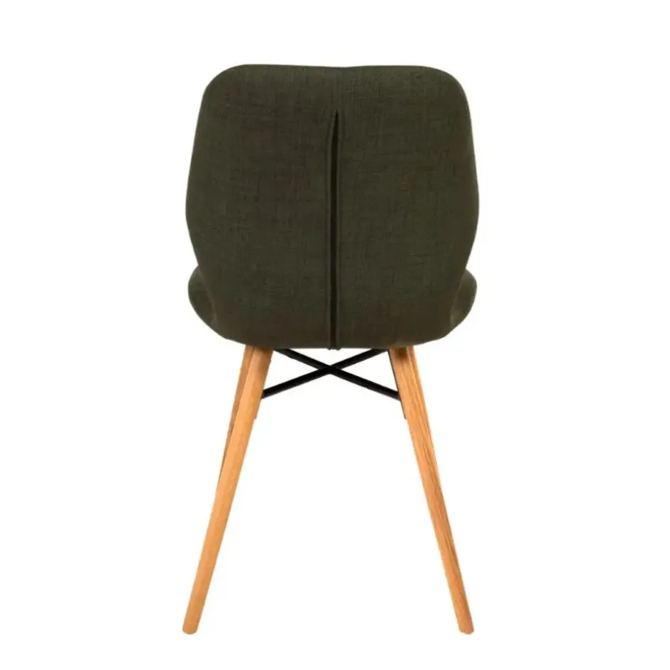 Fabrique de Styles Chaises>Chaise de salle à manger en tissu - Gloria Vert