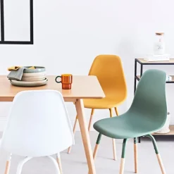 Fabrique de Styles Chaises>Chaise de salle à manger scandinave - Phebee Blanc