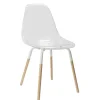 Fabrique de Styles Chaises>Chaise de salle à manger scandinave transparente - Phebee