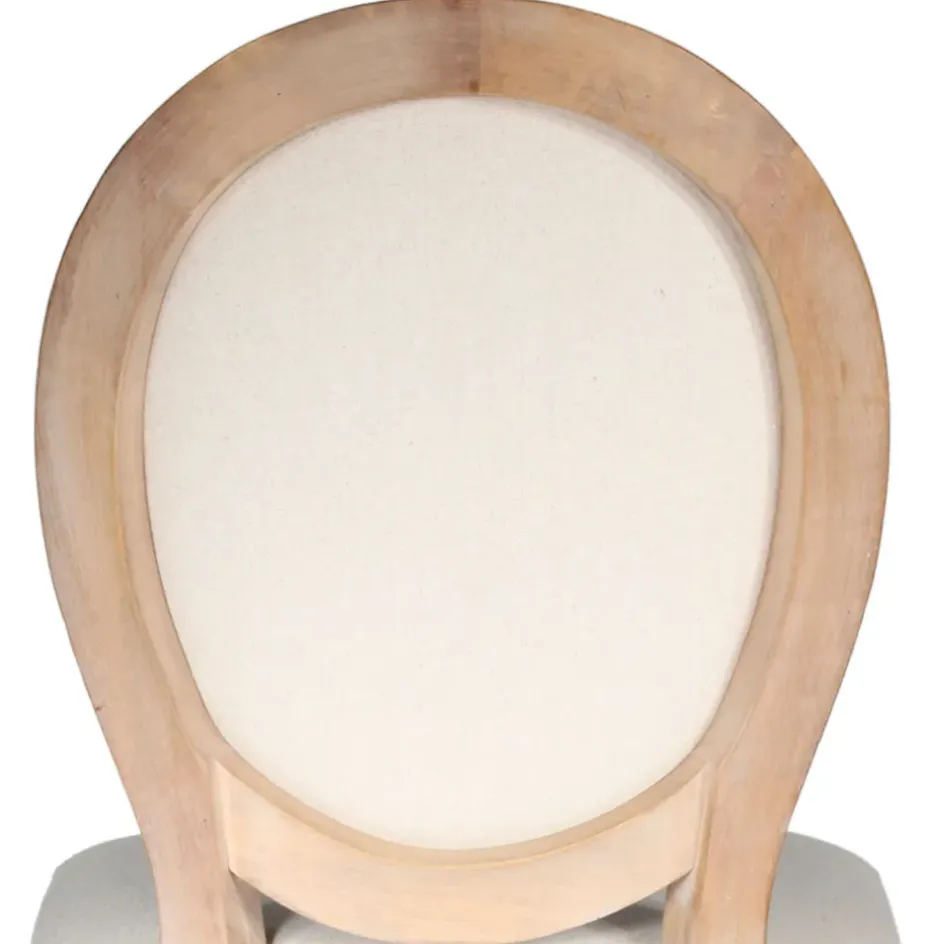 Fabrique de Styles Chaises>Chaise medaillon en bois d'hévea Beige