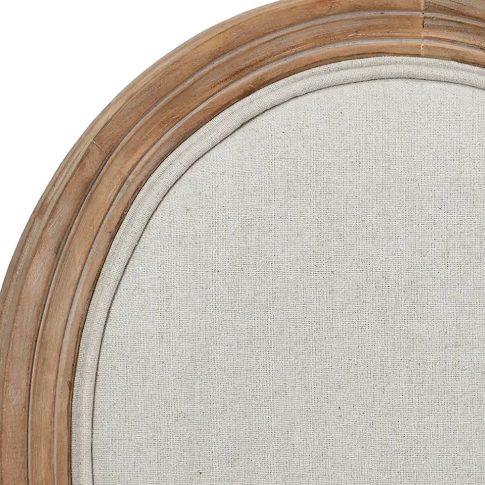 Fabrique de Styles Chaises>Chaise medaillon en bois d'hévea Beige