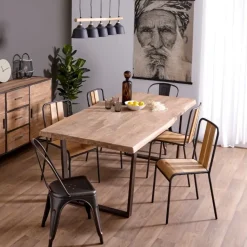 Fabrique de Styles Chaises>Chaise salle à manger en chêne - Manny Naturel