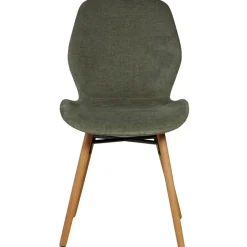 Fabrique de Styles Chaises>Chaise salle à manger en tissu soft touch bouteillle - Keri Vert