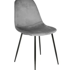 Fabrique de Styles Chaises>Chaise salle à manger en velours cotelé - Julia Gris