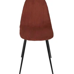 Fabrique de Styles Chaises>Chaise salle à manger en velours côtelé - Scarlett Terracotta