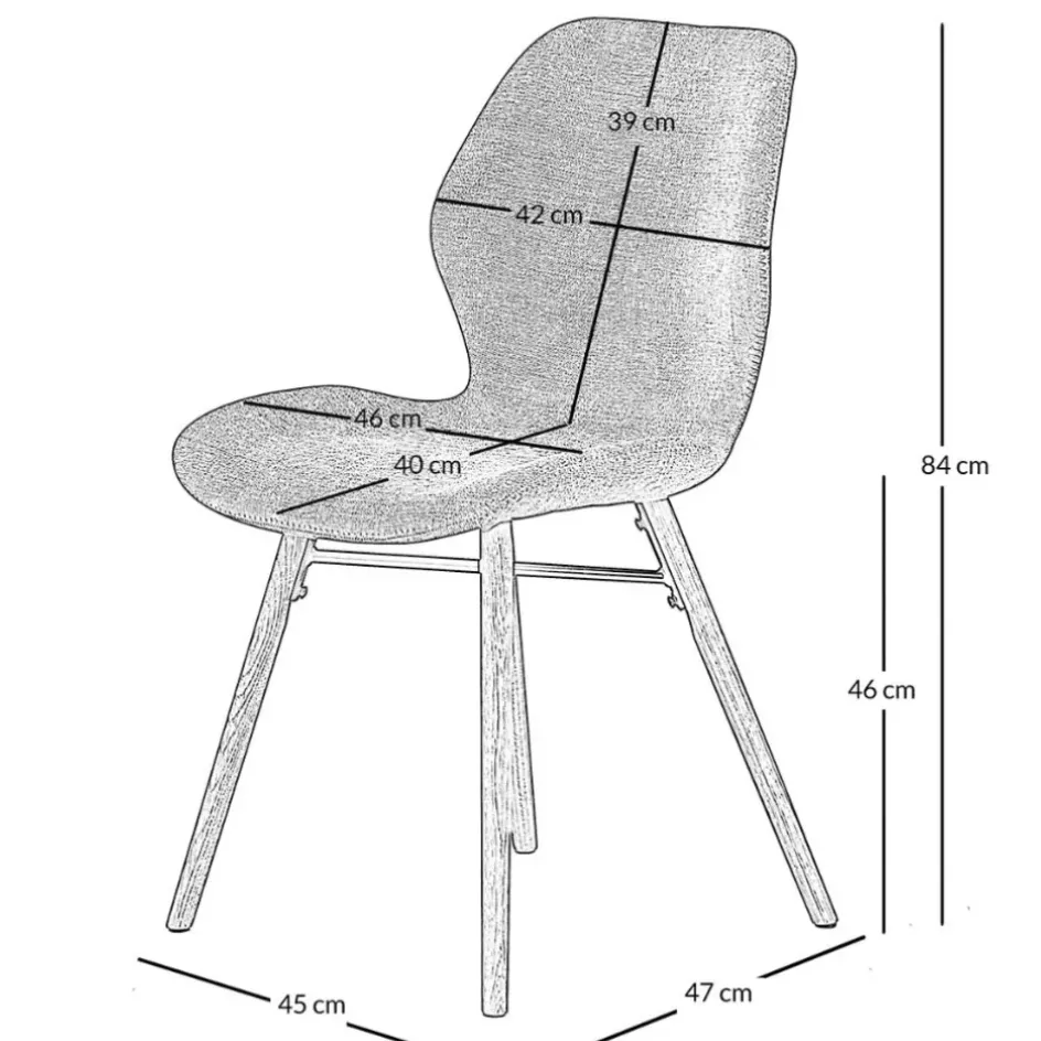 Fabrique de Styles Chaises>Chaise salle à manger - Keri Sable