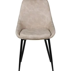 Fabrique de Styles Chaises>Chaise salle à manger tissu effet daim - Ben Beige