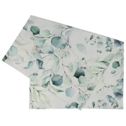 Fabrique de Styles Chemins De Table>Chemin de table en coton 160x50cm - Eucalyptus Vert