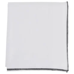 Fabrique de Styles Chemins De Table>Chemin table corino 160x50cm coton lavé 170g/m2 Blanc