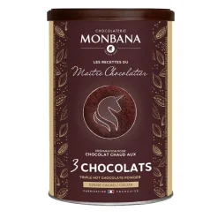 Fabrique de Styles Chocolats Et Confiseries>Chocolat en poudre 3 chocolats 175g Marron