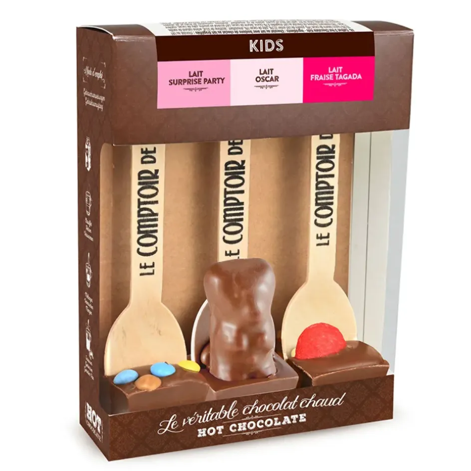Fabrique de Styles Chocolats Et Confiseries>Coffret 3 hot chocolate kid's 3x30g Multicolore