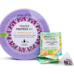 Fabrique de Styles Cafés, Thés Et Infusions>Coffret 40 mousselines mes jolies tisanes bio Multicolore