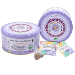 Fabrique de Styles Cafés, Thés Et Infusions>Coffret 40 mousselines mes jolies tisanes bio Multicolore