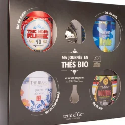 Fabrique de Styles Cafés, Thés Et Infusions>Coffret 4 thés bio avec filtre Multicolore